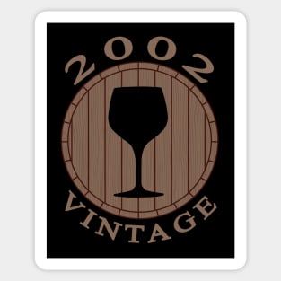 Wine Lover Birthday 2002 Sticker